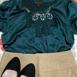 THE LIMITED green blouse